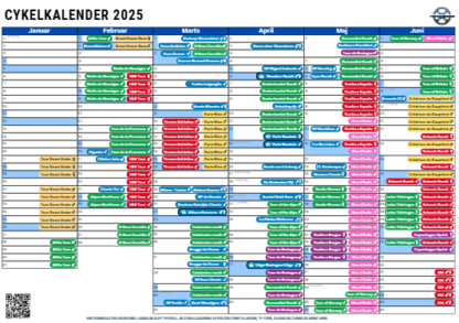 A4 Cykelkalender 2025